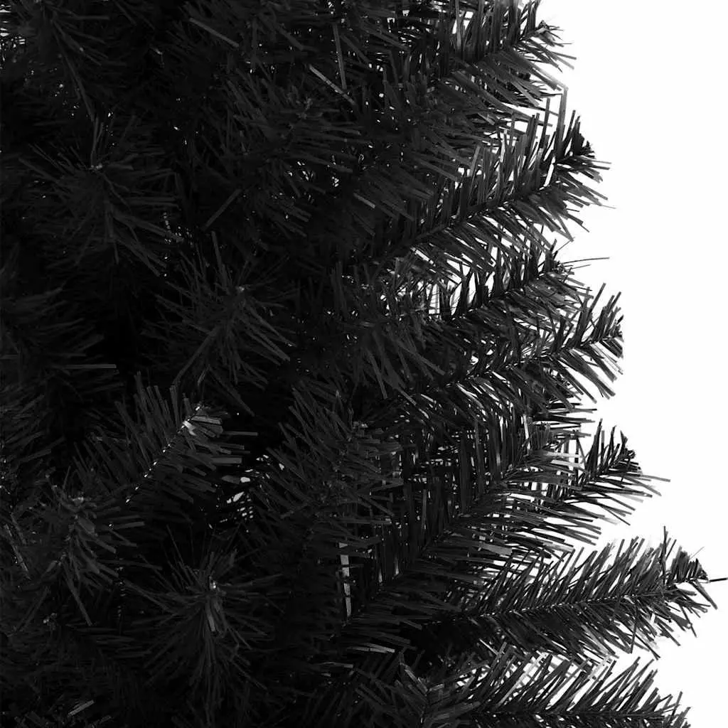 Artificial Christmas Tree 240cm Black PVC Holiday Decoration Indoor Outdoor