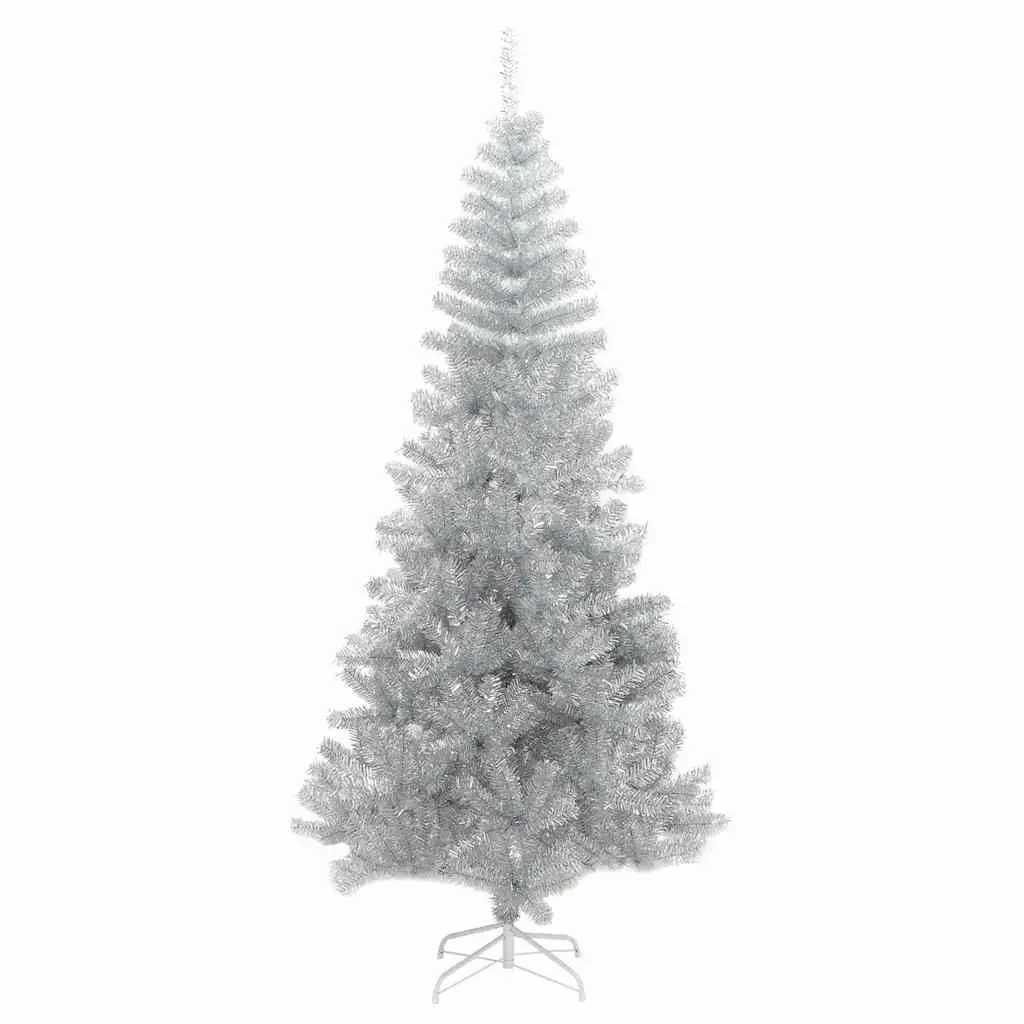 Artificial Christmas Tree PET 240cm Silver Indoor Seasonal Holiday Decoration