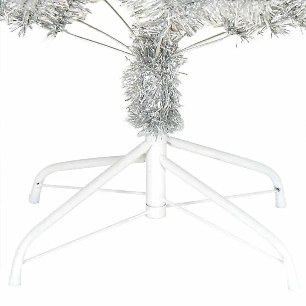 Artificial Christmas Tree PET 240cm Silver Indoor Seasonal Holiday Decoration