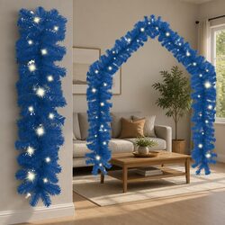 Blue Christmas Garland LED Lights 10m Decorative Festive Holiday Lighting String