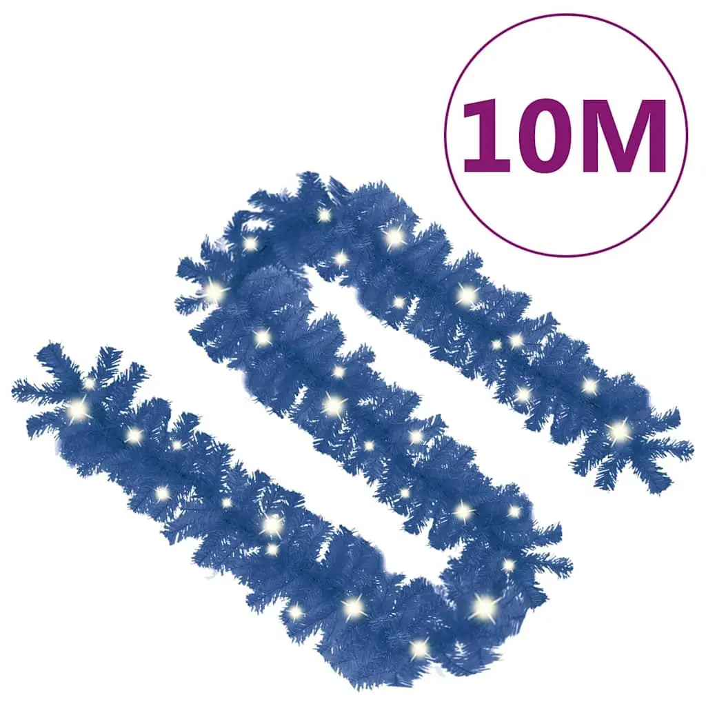 Christmas Garland LED Lights 10m Blue Decorative Holiday Lighting