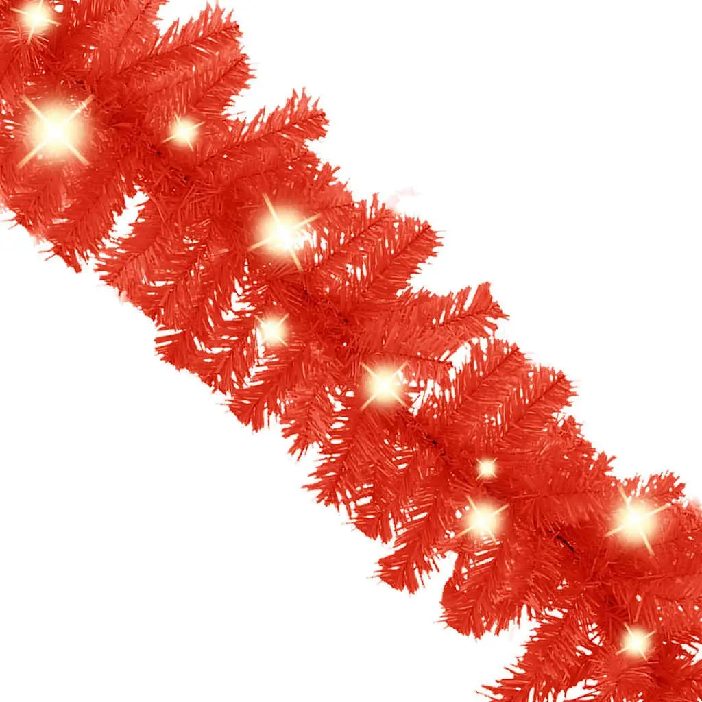Red LED Garland for Home Holiday Decoration