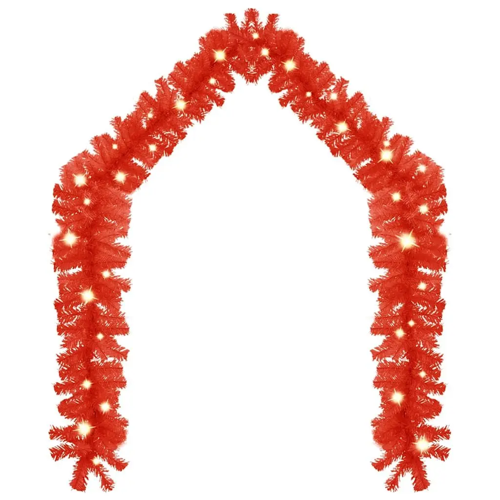 10m Red Christmas Garland for Holiday Use