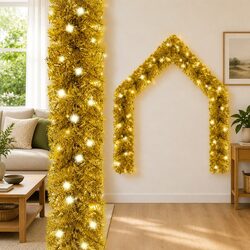 5m Gold Christmas Garland for Any Occasion
