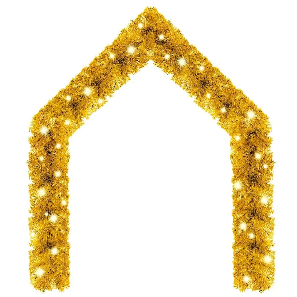 10m Gold LED Christmas Garland for Home Use