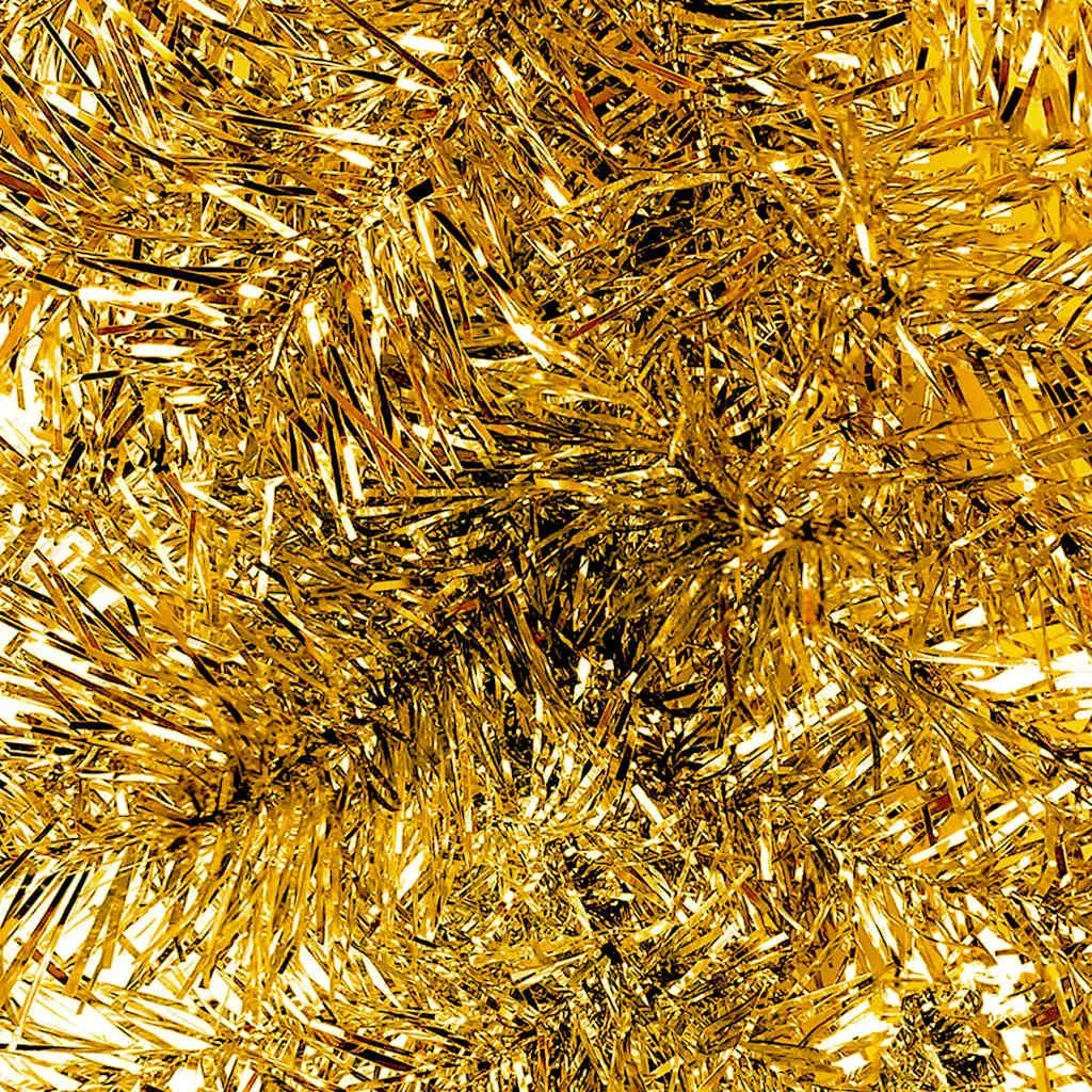 10m Gold LED Christmas Garland for Home Use