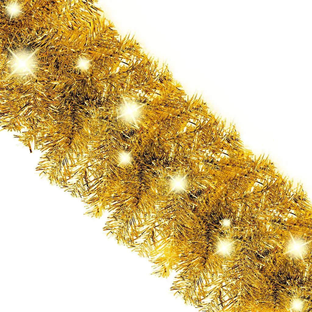 Christmas Garland 20m LED Lights Gold Holiday Decoration Indoor Outdoor Drapes
