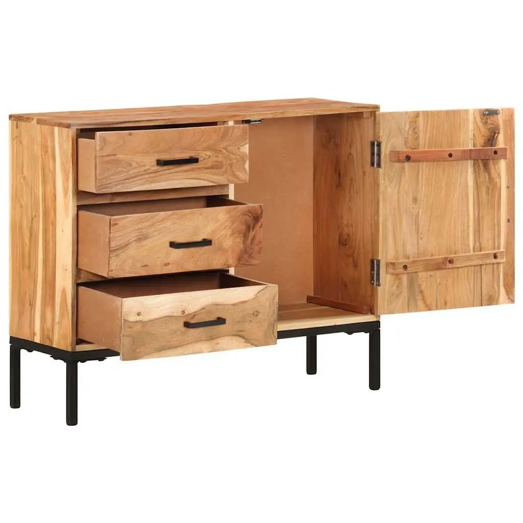 Sideboard Cabinet 88x30x73cm Brown Solid Acacia Wood Storage Furniture with