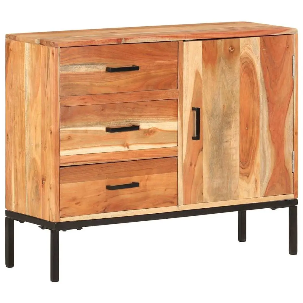 Sideboard Cabinet 88x30x73cm Brown Solid Acacia Wood Storage Furniture with