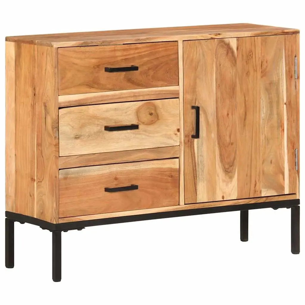 Sideboard Cabinet 88x30x73cm Brown Solid Acacia Wood Storage Furniture with