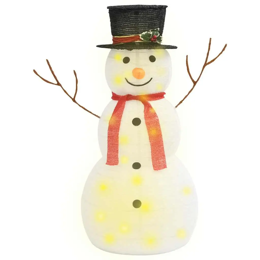 Christmas Snowman Decoration Figure LED Lights 90cm Waterproof Fabric 8 Effects