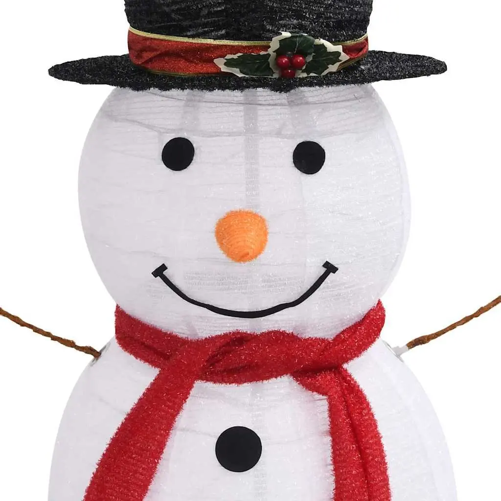 Snowman Decoration Figure Fabric 120cm LED Lights 8 Effects