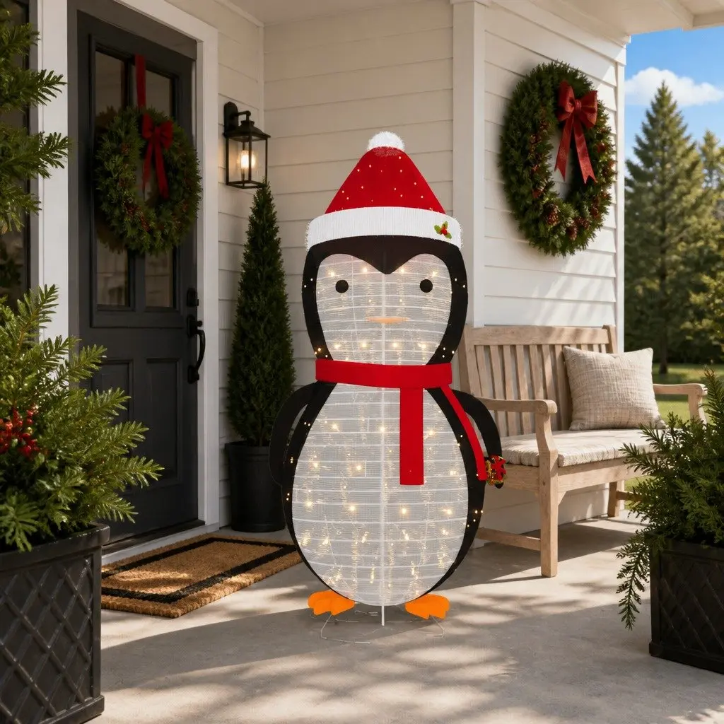 180cm Snow Penguin Decoration for Holiday Cheer