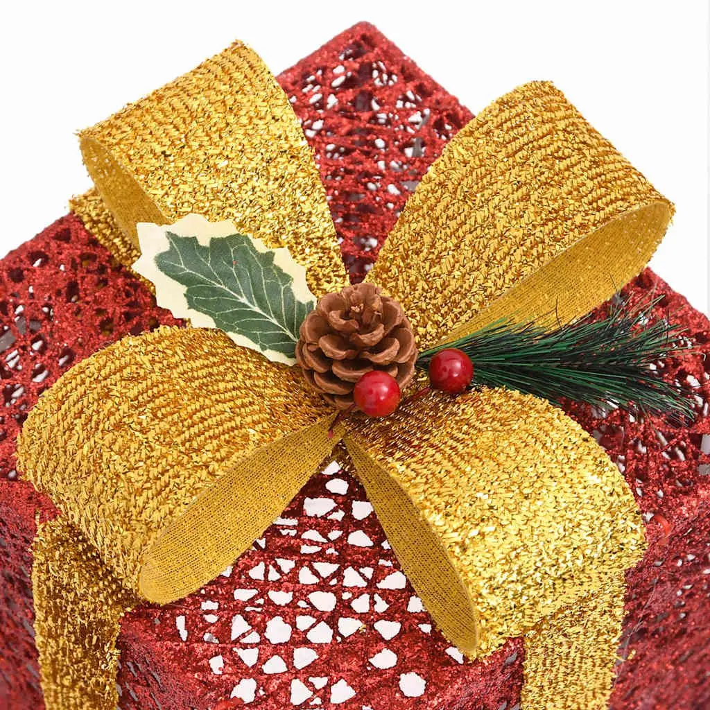 Red LED Gift Boxes for Holiday Decor