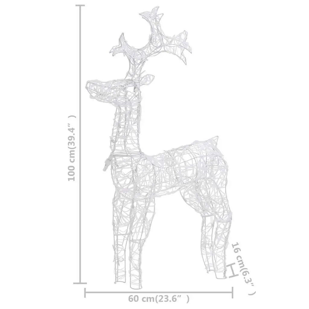 Outdoor Reindeer Christmas Decoration with LED Lights