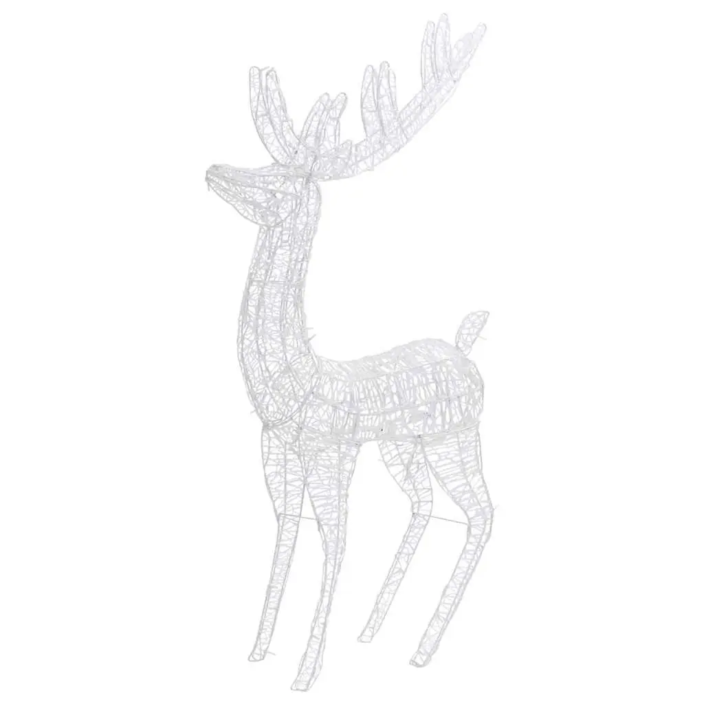 XXL Acrylic Christmas Reindeer 250 LED Lights 180cm Cold White Standing