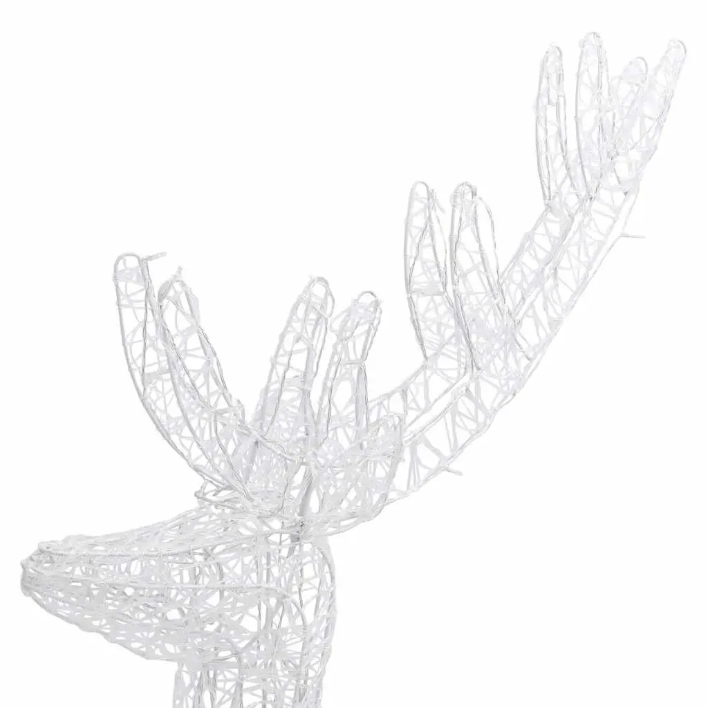 XXL Acrylic Christmas Reindeer 250 LED Lights 180cm Cold White Standing