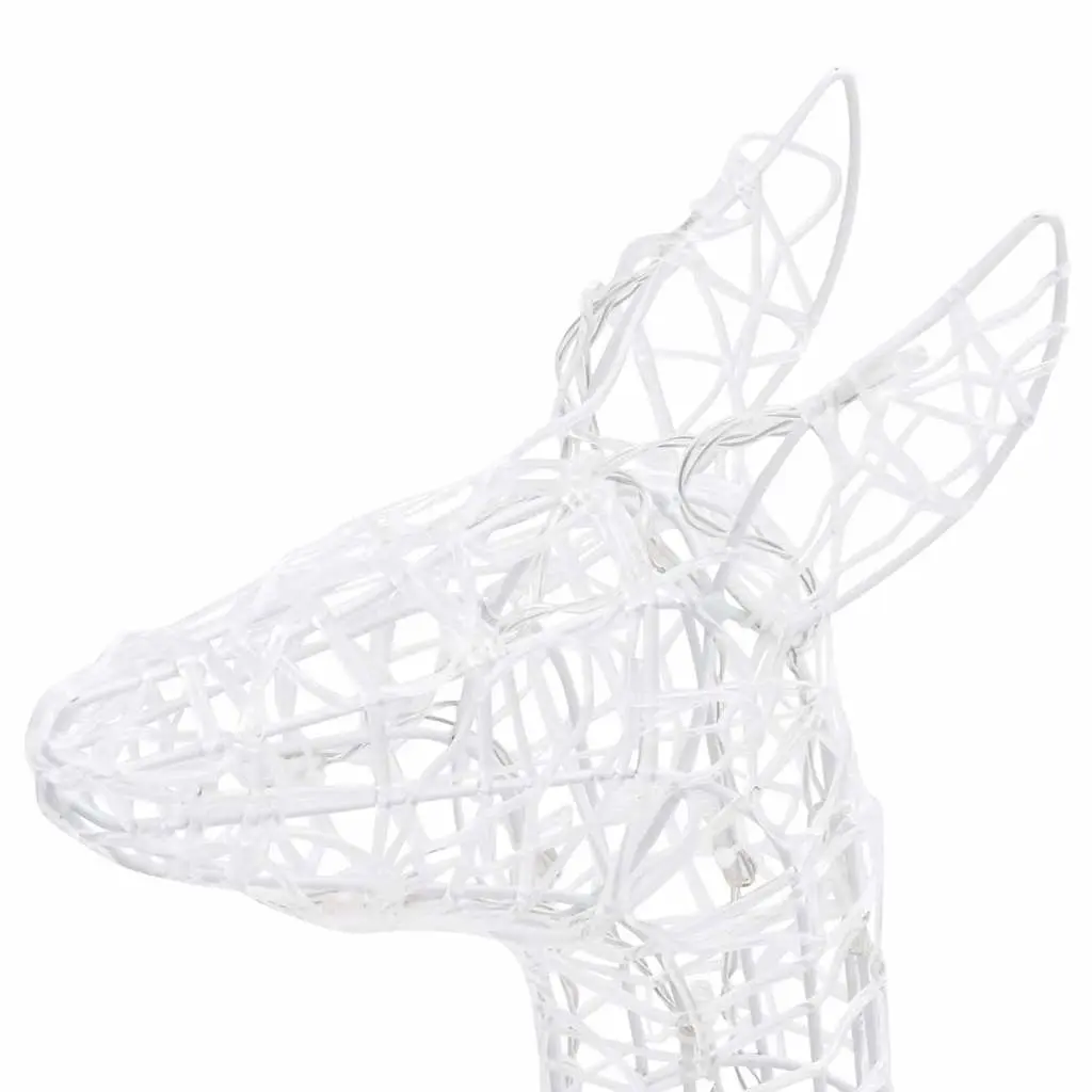 Acrylic Christmas Decoration Reindeer Family with 300 Cold White LED Lights Indoor Outdoor