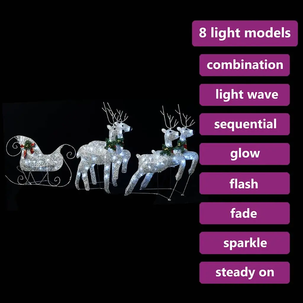 Reindeer Sleigh Decoration for Holiday Use