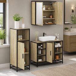 Functional Bathroom Furniture Set – 3-Piece Unit