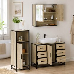 Practical 3-Piece Bathroom Furniture Set for Everyday Use