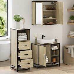 Practical 3-Piece Bathroom Set for Organized Spaces