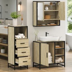 3 Piece Bathroom Set for Organized Spaces