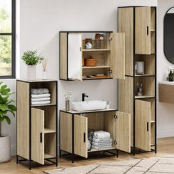 Practical Sonoma Oak Bathroom Furniture for Small Spaces
