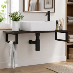 Basin Shelf for Effective Bathroom Use