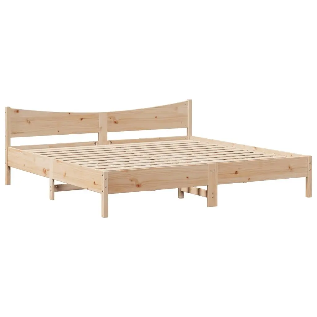 Bed Frame with Slatted Base and Storage 180x200cm
