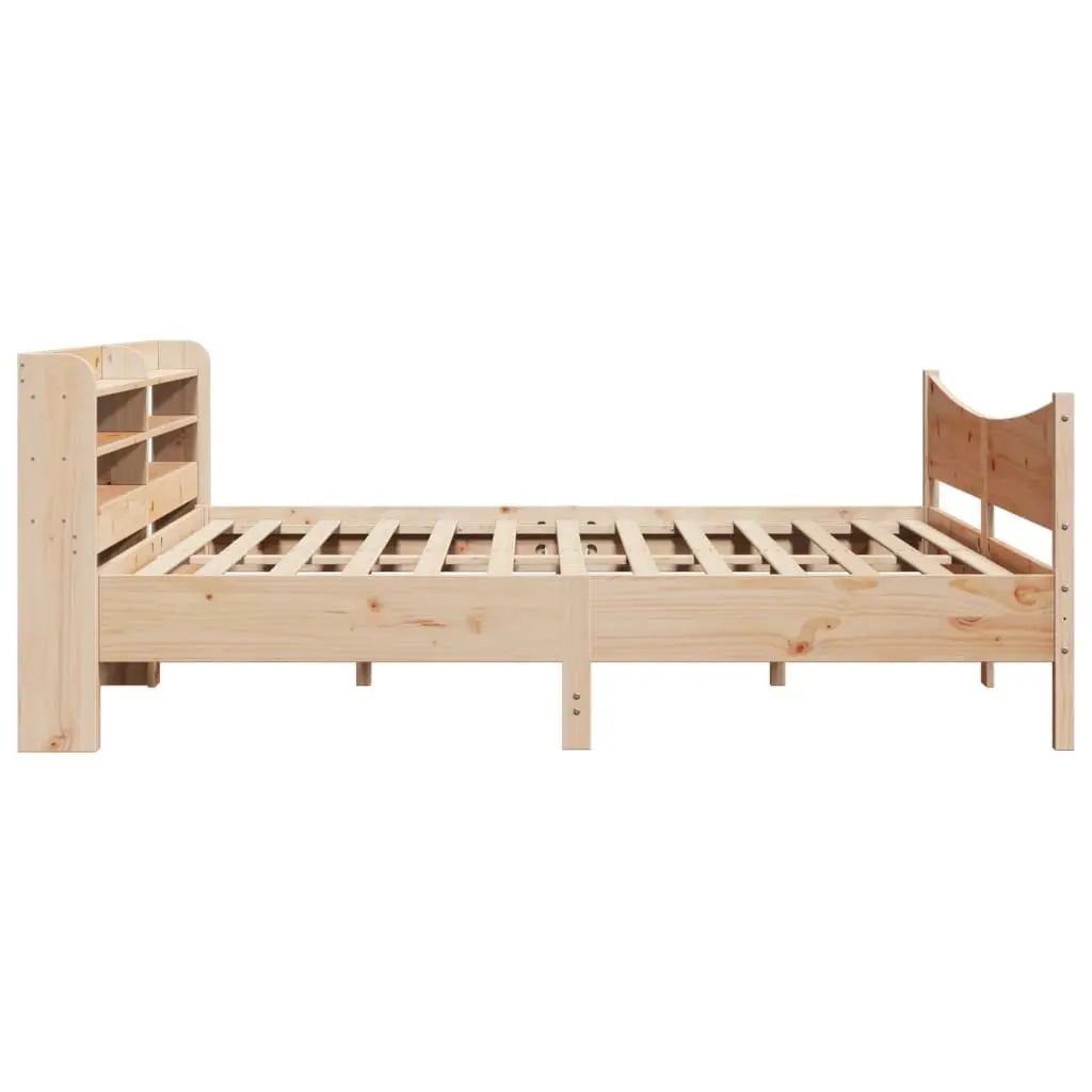 Bed Frame with Slatted Base and Storage 180x200cm