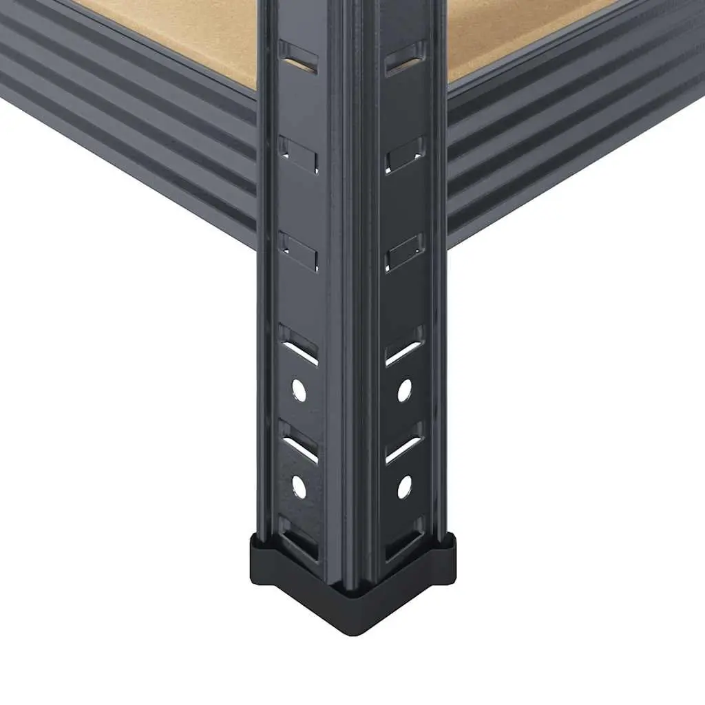 5-Layer Steel Frame Engineered Wood Storage Shelves Anthracite 75 x 30 x 150 cm