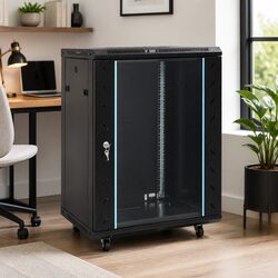 Versatile 15U Network Cabinet for Home or Office Use
