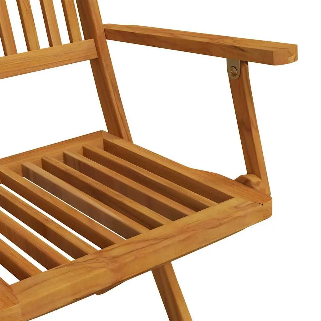5 Piece Outdoor Dining Set Eucalyptus Wood Foldable Brown