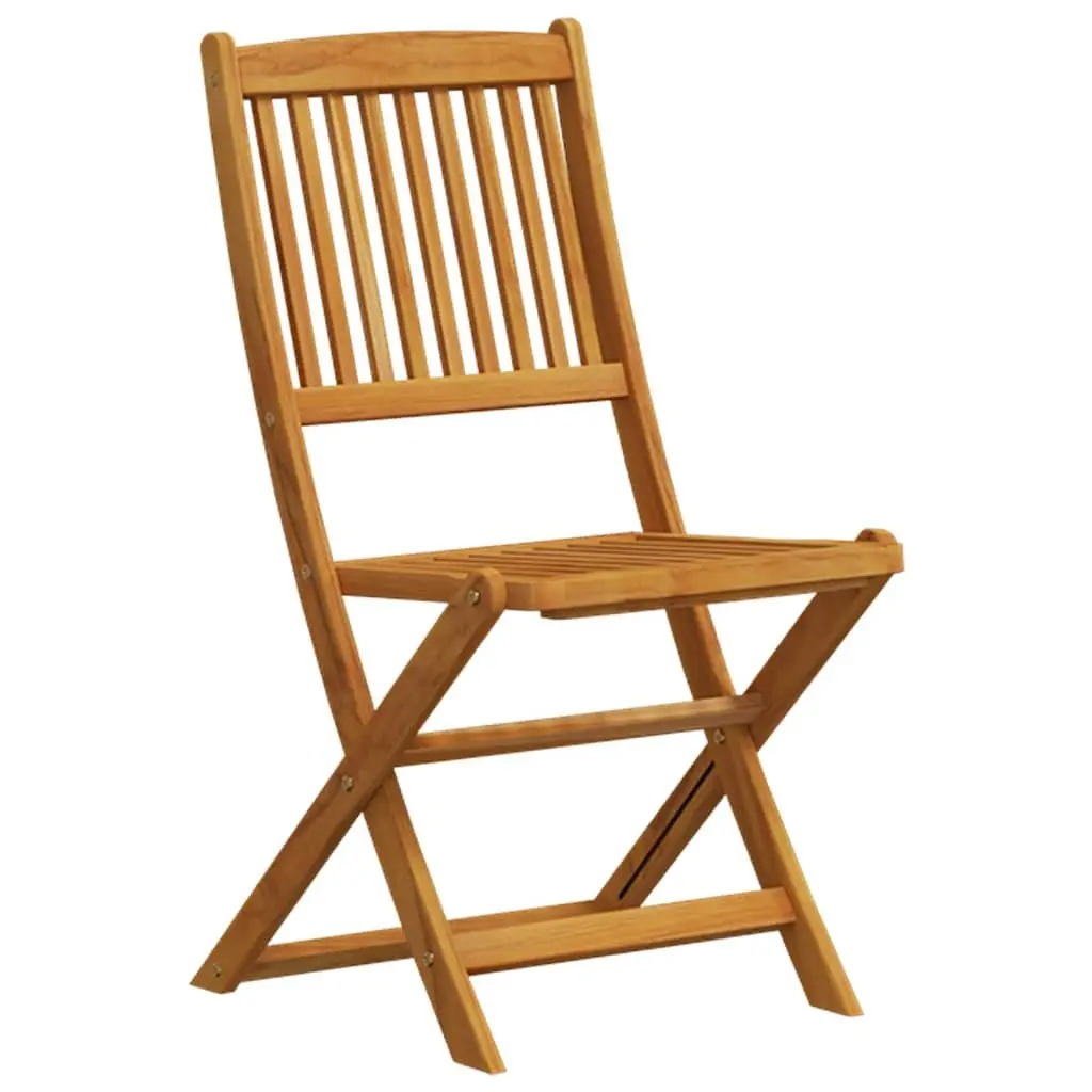 7 Piece Outdoor Dining Set Foldable Slatted Table and Chairs Solid Eucalyptus Wood Brown