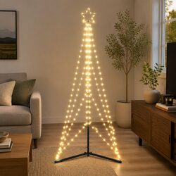 Versatile 182cm LED Christmas Tree for Any Space