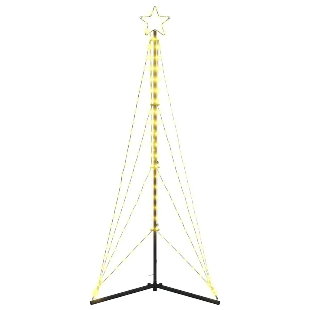 LED Christmas Tree 182cm Warm White 363 Lights 8 Effects Indoor Outdoor