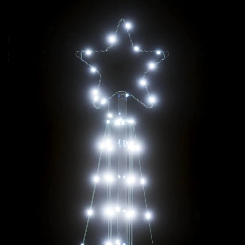 LED Christmas Tree Cold White Lights 182cm 363 Lights 8 Effects Indoor Outdoor