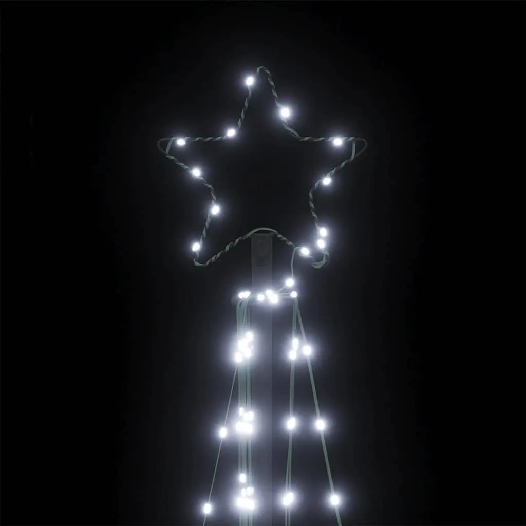 LED Christmas Tree 182cm 339 Cold White Lights 8 Effects Indoor Outdoor Holiday