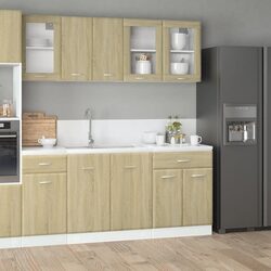 Functional Wall-Mounted 4 Piece Kitchen Cabinet Set