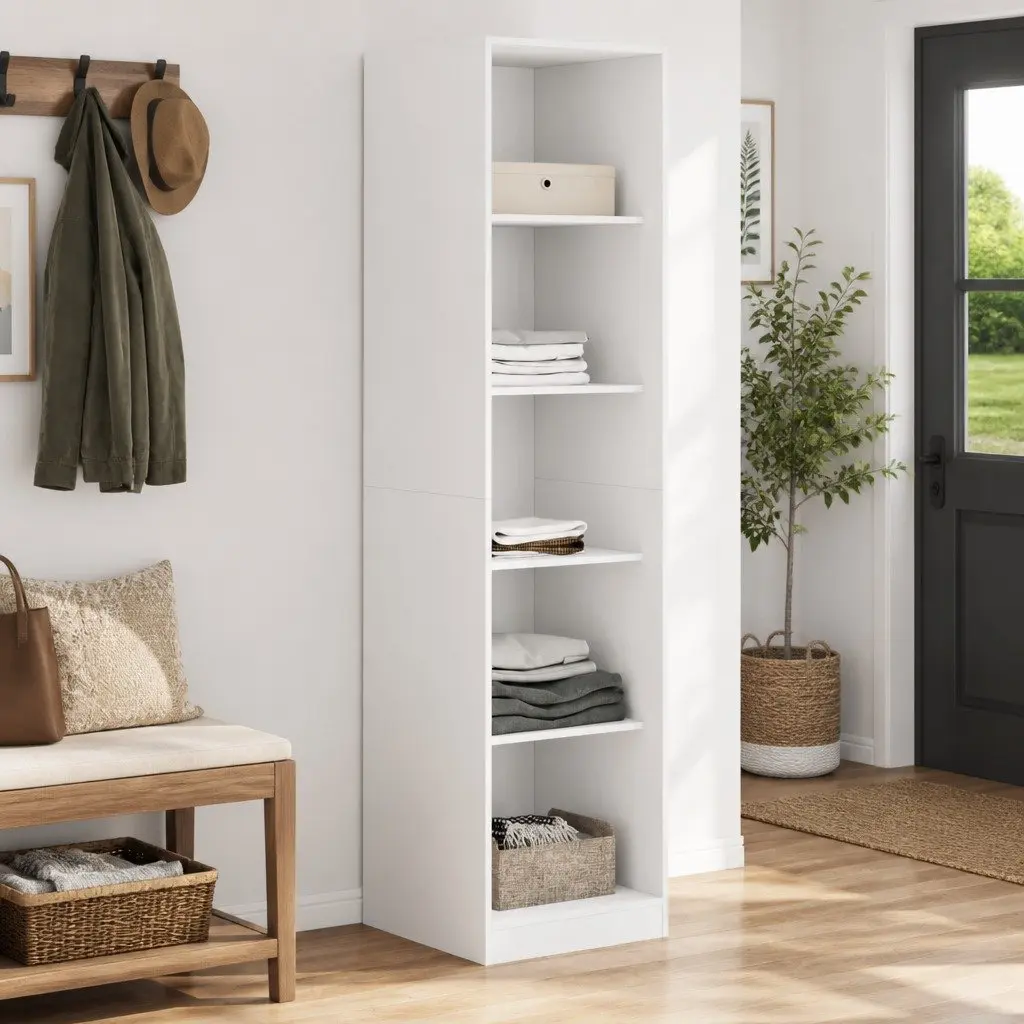 White Storage for Clothes and Accessories