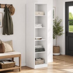 Compact White Storage for Clothes and Accessories