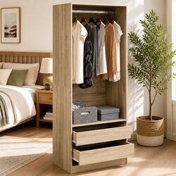 Versatile Wardrobe Cupboard for Practical Storage 80x50x200cm