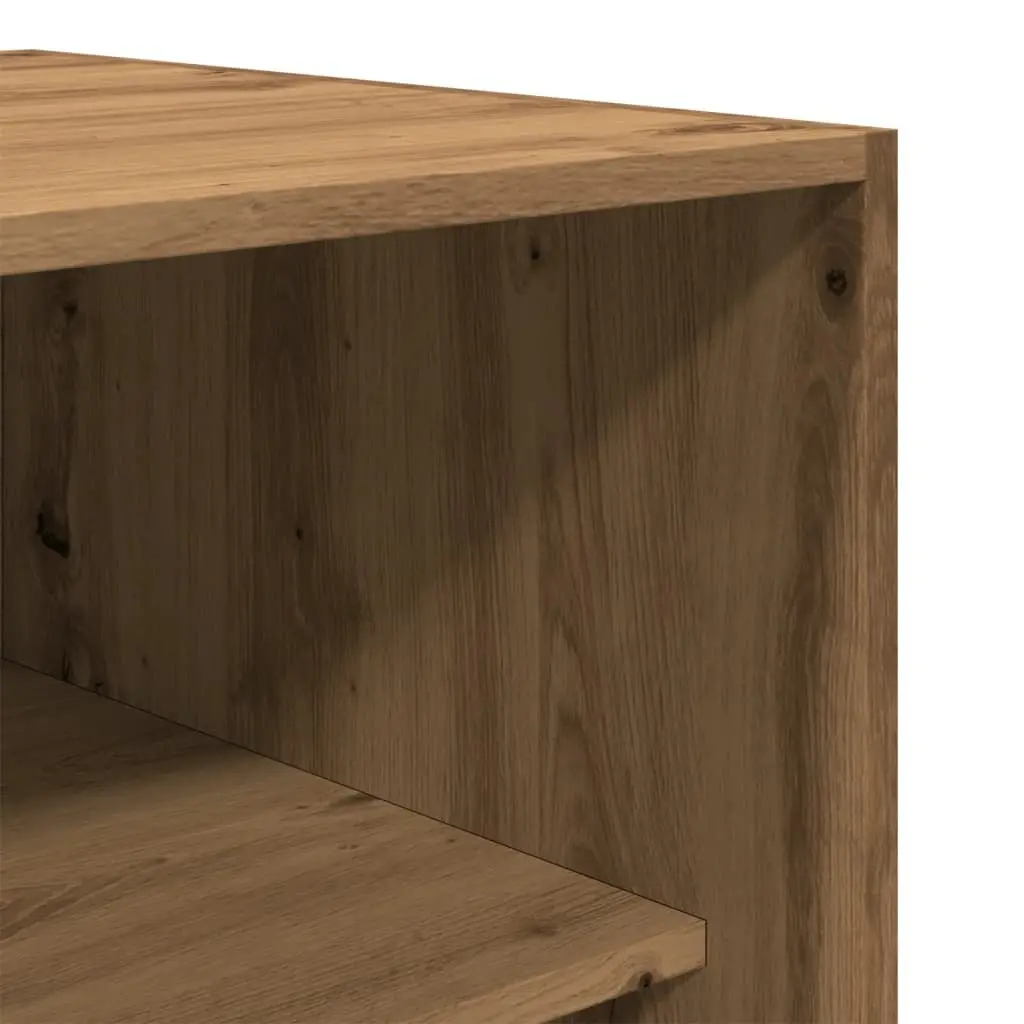 Wardrobe Cupboard 100x50x200cm Brown Engineered Wood Storage 2 Compartments