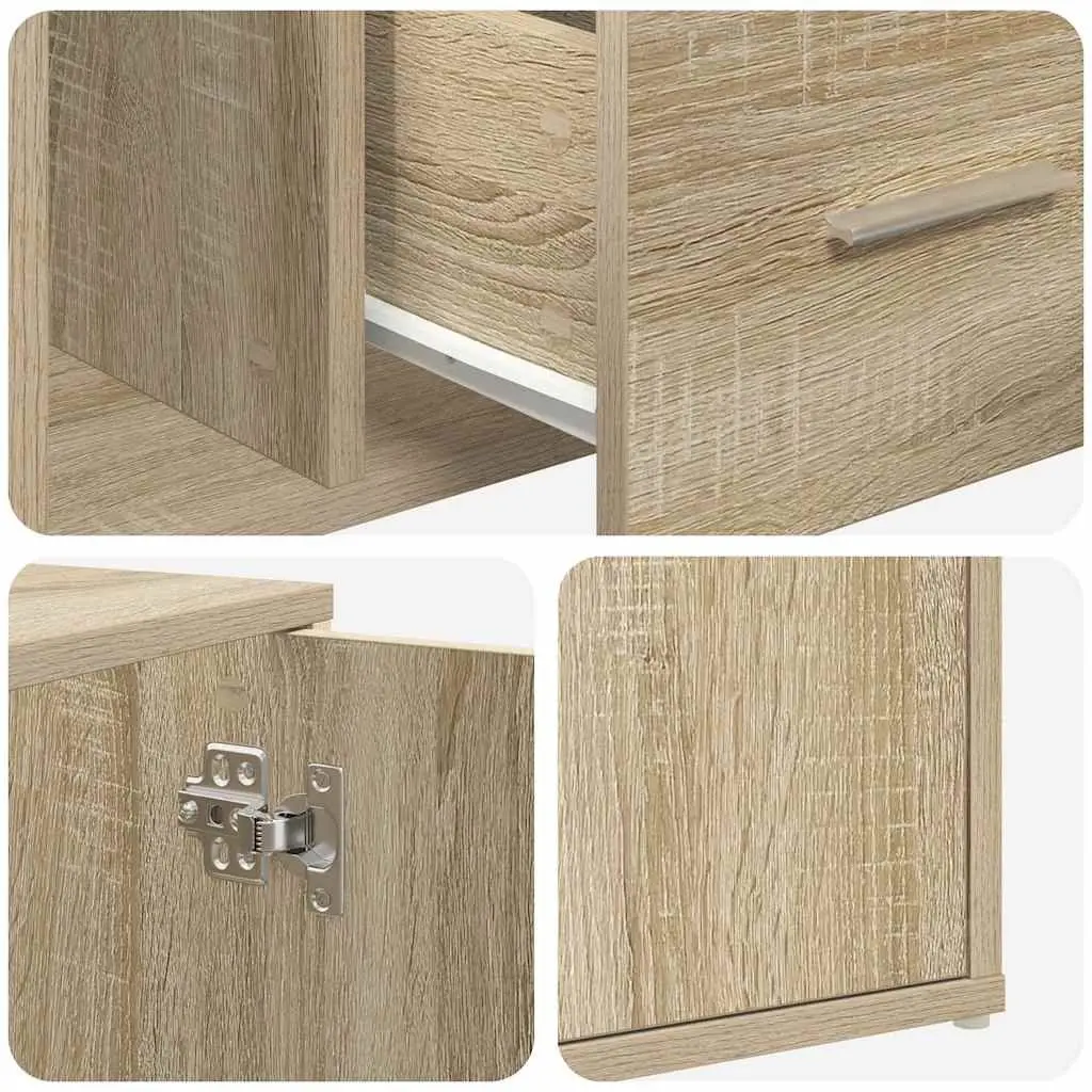 Corner Cabinet Engineered Wood Brown 160x40x45cm Storage Shelf Display Unit