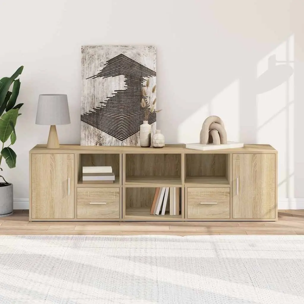 Corner Cabinet Engineered Wood Brown 160x40x45cm Storage Shelf Display Unit