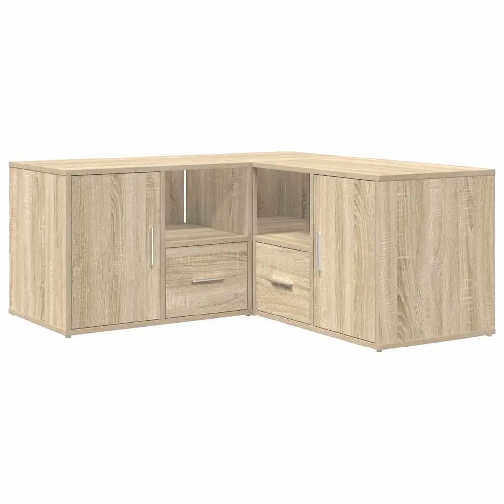 Corner Cabinet Engineered Wood Brown 160x40x45cm Storage Shelf Display Unit