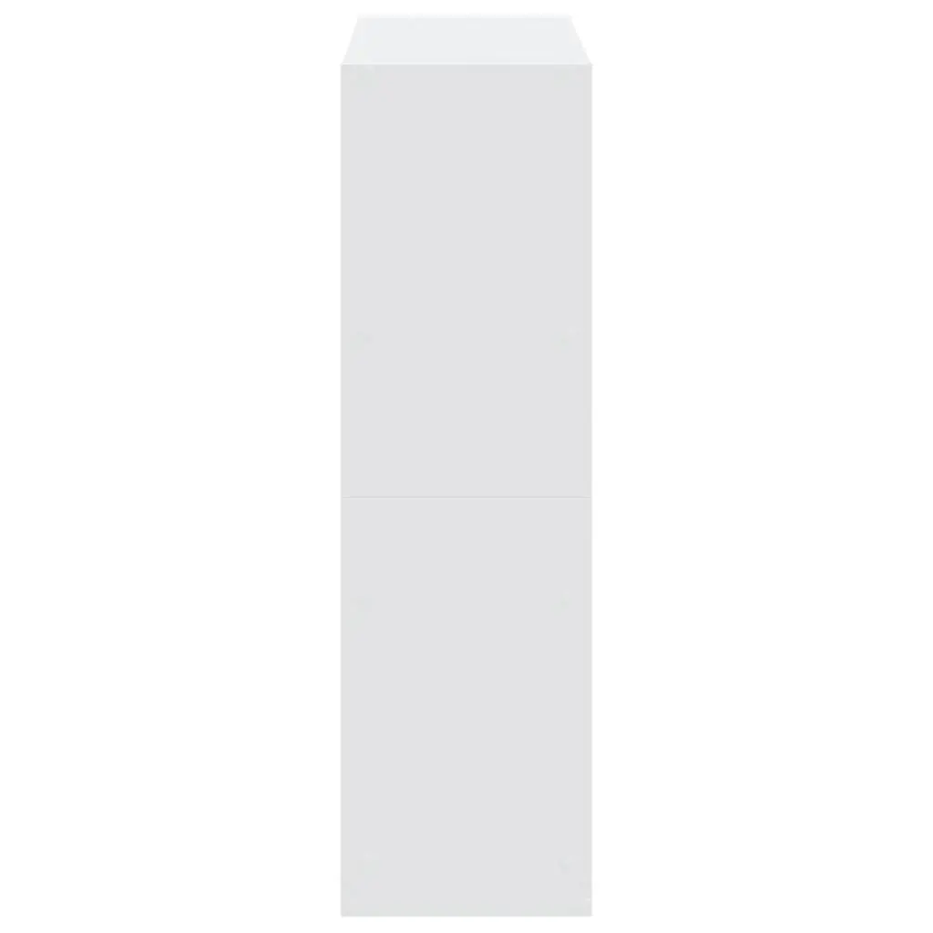 White Bookcase Engineered Wood 9 Compartment Storage Display 102cm Width 32cm Depth 108cm Height