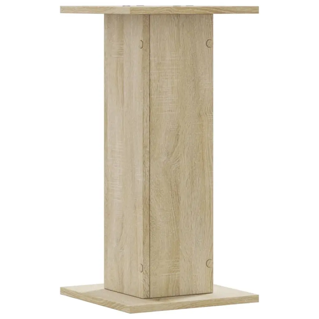 Plant Stands Engineered Wood Brown 30x30x60 cm Set of 2 Display Stands