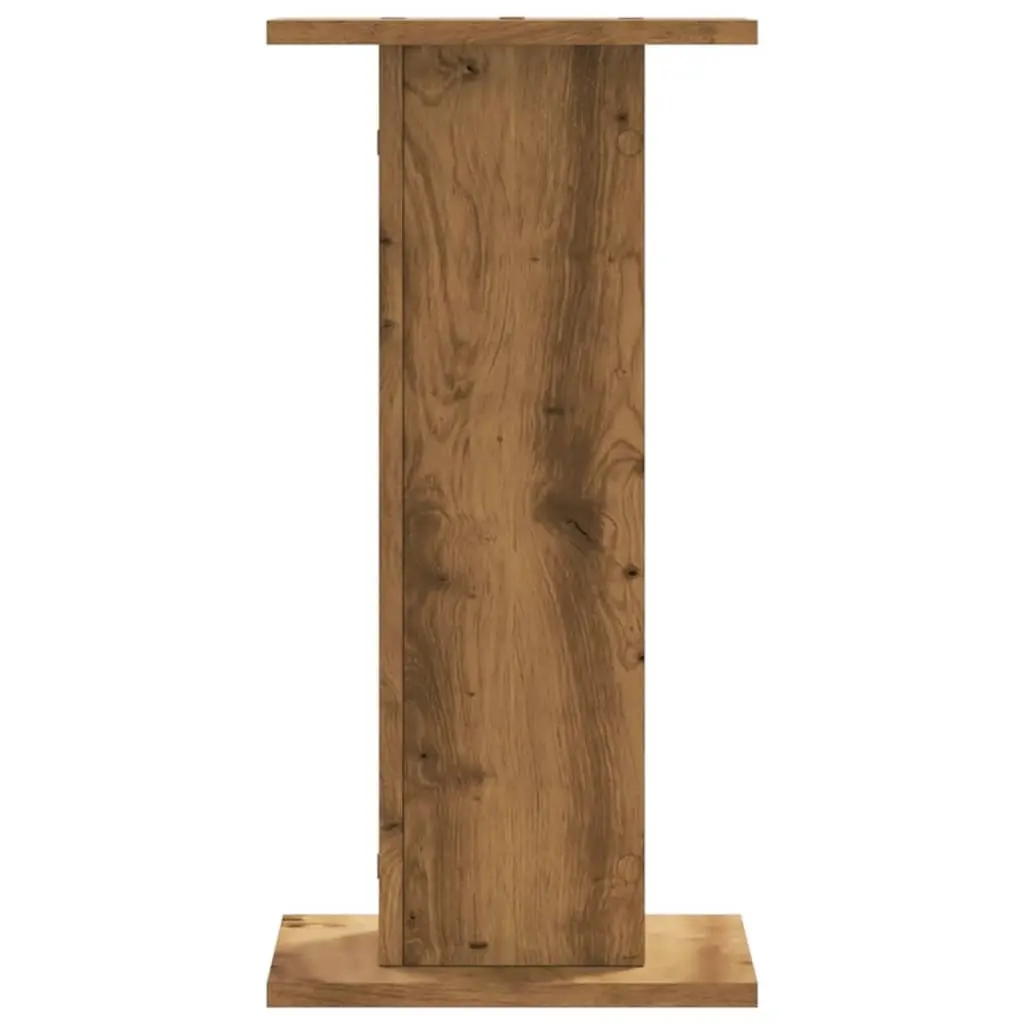Plant Stands 2 pcs Brown Engineered Wood 30x30x60 cm Tall Display Pot Holders